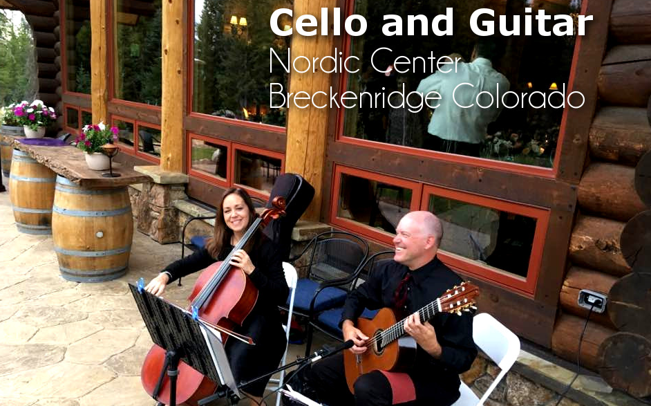 Guitar and cello wedding music in colorado